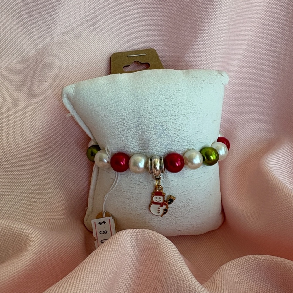 🟢 Christmas Snowman Bracelet